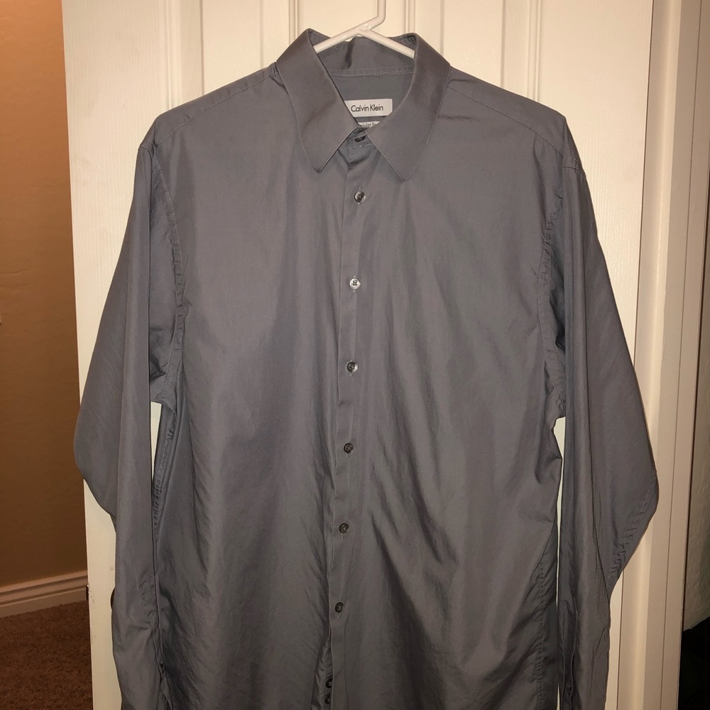 Calvin Klein Grey Dress Shirt